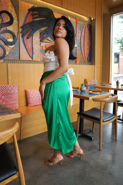 Emerald Wrap Skirt